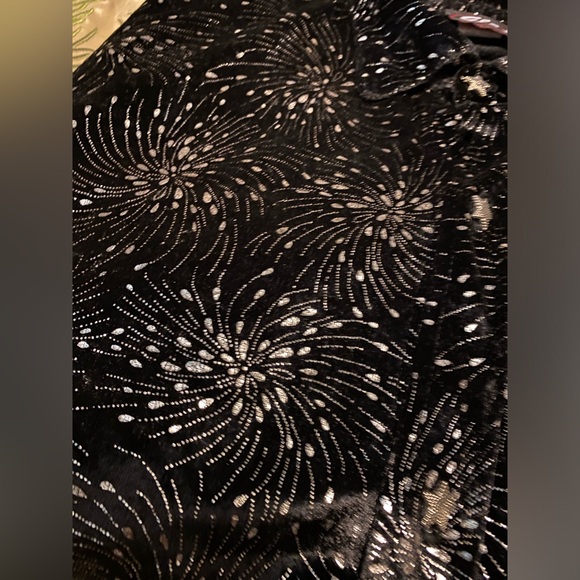 Elee Rare Vintage Fireworks Celebration Black M/L Long Sleeve Star Button Shirt - Picture 6 of 12